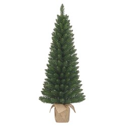 Black box trees Gerlos kerstboom met burlap groen TIPS 108 - h90xd41cm
