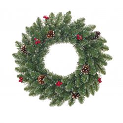 Black Box Trees Creston krans bes groen frosted TIPS 106 - d45cm