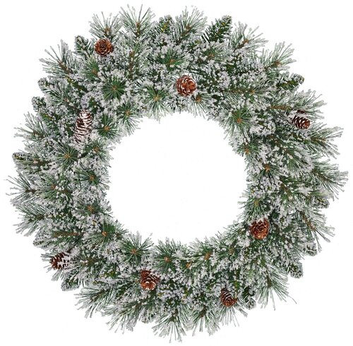 Black Box Trees Vandans krans groen frosted TIPS 100 - d60cm