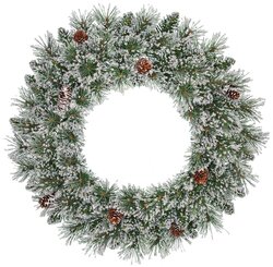 Black Box Trees Vandans krans groen frosted TIPS 100 - d60cm