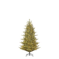 Black Box Trees Meran kerstboom led groen warm wit Full PE 150L TIPS 2085 en timer & dimmer - h155xd - afbeelding 1