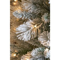 Black Box Trees Quebec kerstboom groen frosted warm wit 340L TIPS 1119 en timer & dimmer - h230xd119 - afbeelding 2