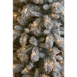Black Box Trees Quebec kerstboom groen frosted warm wit 340L TIPS 1119 en timer & dimmer - h230xd119 - afbeelding 3