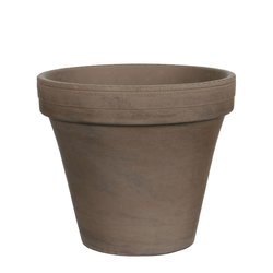 Mica Stan pot rond grijs basalt D24cm