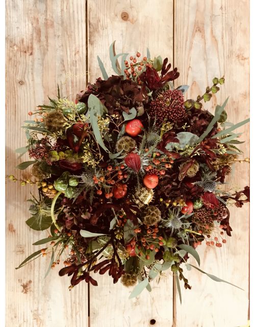 Bloemstuk in herfstsfeer