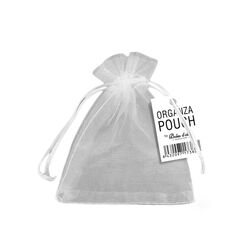 Boles d'olor Organza zakje wit v/amberblokjes
