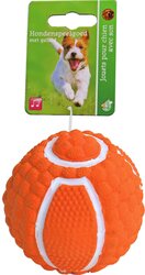 BOON HOND SPEELG. BAL LATEX 7CM ORANJE/WIT