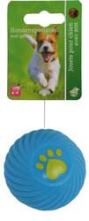 BOON HOND SPEELG. BAL MET RIBBELS VINYL 7CM BLAUW