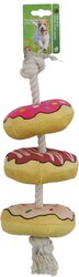 BOON HOND SPEELG. DONUTS PLUCHE + FLOSS + PIEP 40CM - afbeelding 1