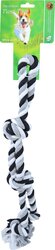 BOON HOND SPEELG. FLOSS TOY HALTER ZWART/WIT LARGE - afbeelding 2