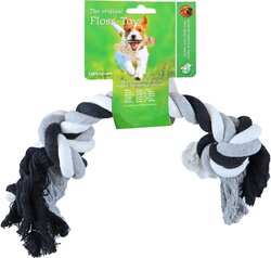 BOON HOND SPEELG. FLOSS TOY ZWART/WIT GIGANT