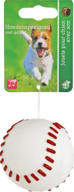 BOON HOND SPEELG. HONKBAL TPR MET PIEP WIT 6CM