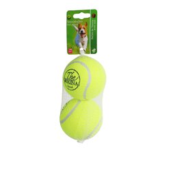 BOON HOND SPEELG. TENNISBAL SQUEAK L GEEL NET A 2 STUKS