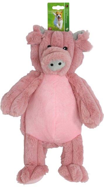 BOON HOND SPEELG. VARKEN CORDUROY MET PIEP 40CM