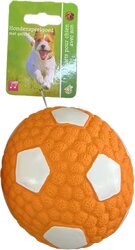 BOON HOND SPEELG. VOETBAL LATEX 10CM ORANJE/WIT