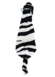 BOON HOND SPEELG. ZEBRA PLAT PLUCHE + PIEP  ZWART/WIT 35CM