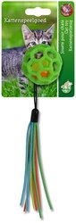 BOON KAT SPEELG. BAL RUBBER+BEL+FRANJES GROEN 20CM