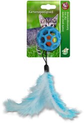 BOON KAT SPEELG. BAL RUBBER+BEL+VEREN BLAUW 20CM