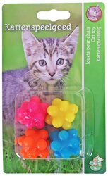 BOON KAT SPEELG. BUBBEL BOUNCE BAL ASSORTIE PAK A 4 STUKS