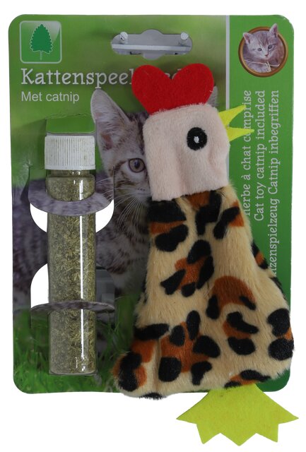BOON KAT SPEELG. HAAN MET CATNIP VULBAAR 15 CM