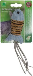 BOON KAT SPEELG. KURKVIS+SLUIERSTAART+ CATNIP BLAUW 20CM
