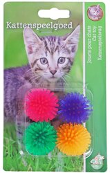 BOON KAT SPEELG. PRIKKELBAL ASSORTIE 3CM PAK A 4 STUKS