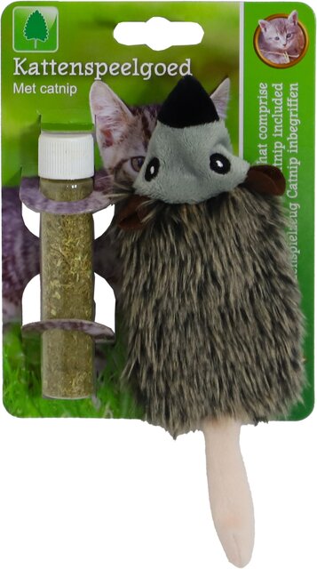 BOON KAT SPEELG. RAT MET CATNIP VULBAAR 18 CM