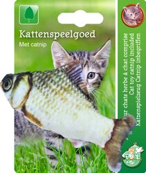 BOON KAT SPEELG. VIS MET CATNIP GRIJS/BRUIN 11 CM