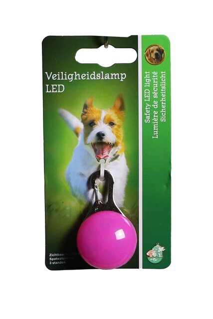 Boon Veiligheidslamp led+clip roze