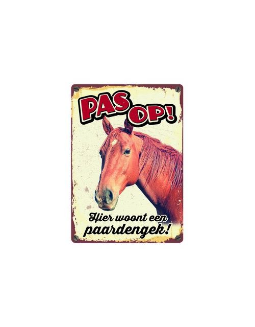 Bord Blik Paard