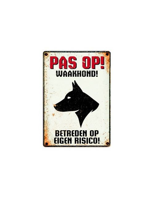 Bord Blik Waakhond Profil