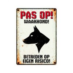 Bord Blik Waakhond Profil