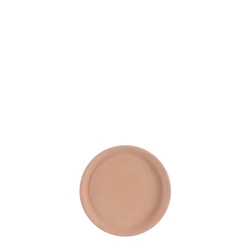 Mica Stan bord rond terra antiek D13,5cm