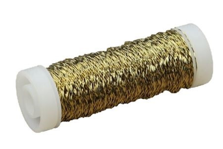Bouillon effekt draad 25g goud