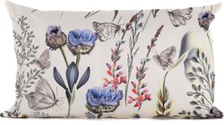 Buitenkussen 50x30cm bloem paars