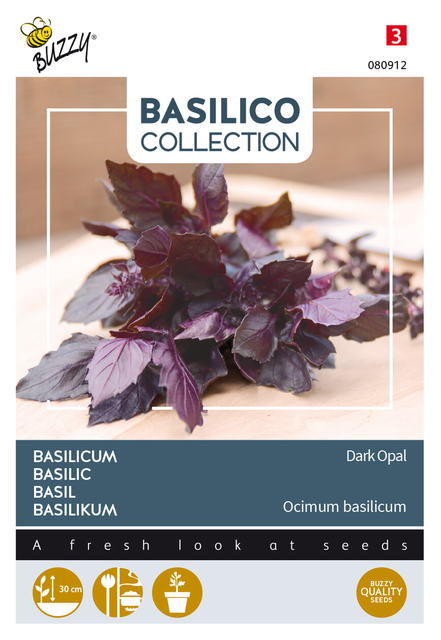 Buzzy® Basilicum Dark Opal - afbeelding 1