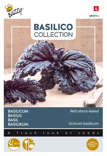 Buzzy® Basilicum Rode slabladige - afbeelding 1