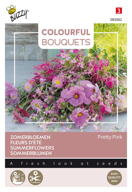 Buzzy® Colourful Bouquets, Pretty Pink - afbeelding 1