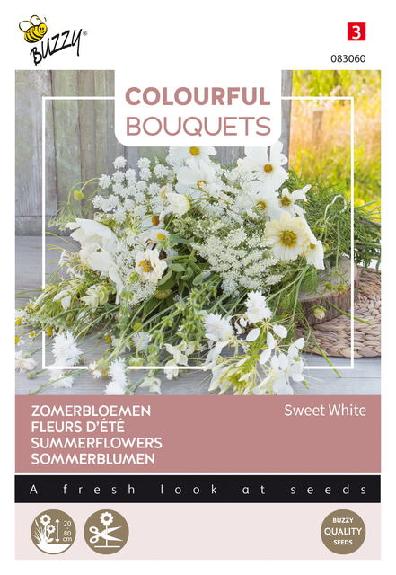 Buzzy® Colourful Bouquets, Sweet White - afbeelding 1