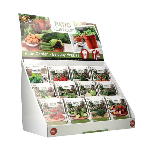 Buzzy® Display Patio Veggies 12x10 (1) - afbeelding 1