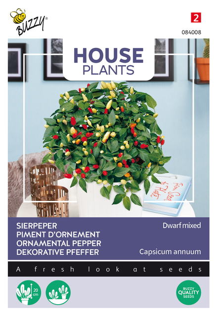 Buzzy® House Plants Sierpeper, Dwarf mixed - afbeelding 1