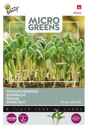 Buzzy® Microgreens, Borage (komkommerkruid) - afbeelding 1