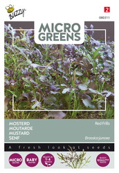 Buzzy® Microgreens, Mosterd Red Frills - afbeelding 1