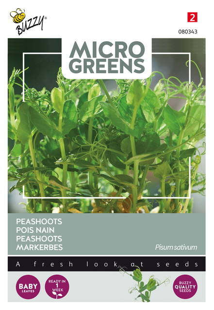 Buzzy® Microgreens, Peashoots - afbeelding 1