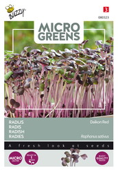 Buzzy® Microgreens, Radijs Rode Daikon - afbeelding 1