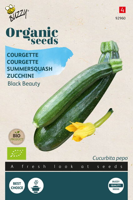 Buzzy® Organic Courgette Black Beauty (BIO) - afbeelding 1