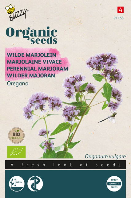 Buzzy® Organic Wilde Marjolein - Oregano (BIO) - afbeelding 1