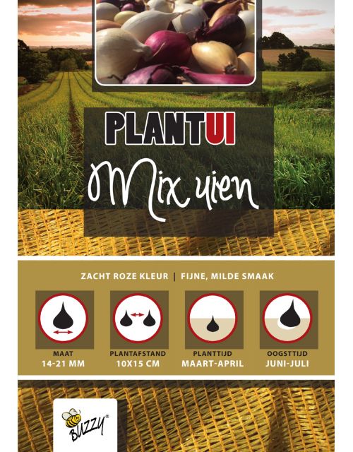 Buzzy  Plantui gemengd, rode, gele en witte uien, 250g - afbeelding 1