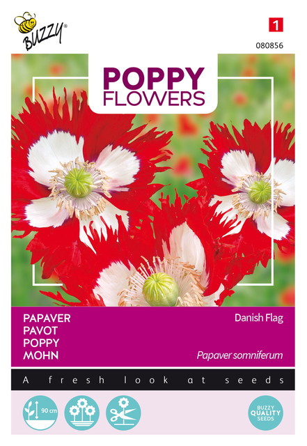 Buzzy® Poppy Flowers, Papaver Deense Vlag - afbeelding 1