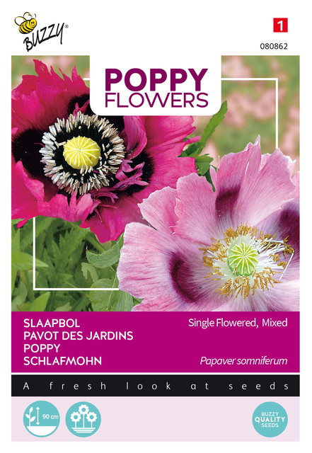 Buzzy® Poppy Flowers, Papaver slaapbol - afbeelding 1